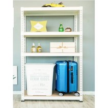 신한앵글랙 스마트랙 4단(백색) 조립식 다용도 세탁기 건조기 실외기실 아파트베란다 대피실 철제앵글 창고 렉 수납 철제선반제작설치 코스트코고릴라랙 팬트리 펜트리 900X300 (가로X세로), 1개