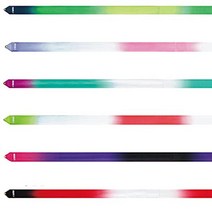 SASAKI 사사키(SASAKI) 리듬체조 수구 리본 국제체조연맹 인증품 일본 체조협회 검정품 하이피치 그라데이션 AM×PEG×W (자수정×페퍼민트 그린×화이트) M-71HG-F 길이 6m 이상