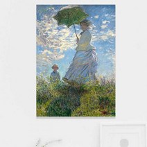 주문제작 액자 모네 Woman with a Parasol, 양산을쓴여인/주문액자, 색상:양산을쓴여인|사이즈:주문액자