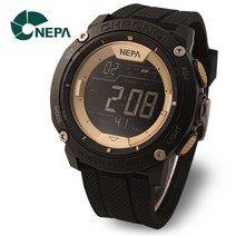 [NEPA] 네파 흑금 방수 전자 스포츠 남자 남성 군인시계 N352-BLACK