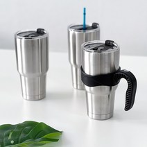 대용량 몬스터 스텐 텀블러 900ml 전용 손잡이블랙 추가 가능, 대용량 몬스터 스텐 텀블러 900ml+전용 손잡이(블랙