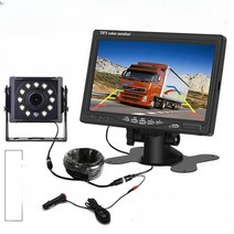 화물 트럭 후방 카메라 카라반 대형차 자동차 12V 24V, 7in + CCD 카메라 + 20m