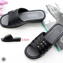 신신고 국내산 여성 발이편한 쿠션지압 데일리 슬리퍼 외출용 사무실 실내화 3.5cm 경량창
