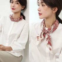 프린트 스카프 네모 스카프 얇은 모조 스카프 여성복 액세서리