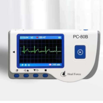 심전도 모니터 심장 박동 측정기 동적 감지기 PC-80B, ECG 모니터 80B