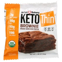 Julian Bakery 케토 씬 브라우니 1.98 oz (56 g) 2팩