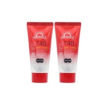 썬월드 울트라 선크림 100ml 2개 SPF45 PA+++ 피부톤보정