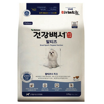 건강백서 전연령 생선 말티즈 기능성사료, 5개, 3.9kg