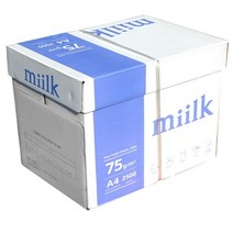 밀크 A4 75g 복사용지 1BOX 2500매 _16799EA, 본상품선택