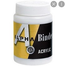 알파 아크릴물감 바인더 250ml 500ml 보조제, 알파바인더500ml