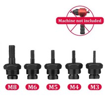 팝너트건 수동 리벳 너트 건 헤드 드릴 어댑터 도구 M3M4M5 M6M8 액세서리 설치가 용이함, M3-M8 5PCS