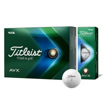 타이틀리스트 정품 2022 AVX 3피스 12구 골프볼, 화이트, 12개, 선택완료