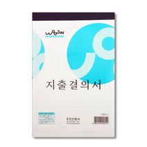 우진 지출결의서 10개입 서식, 단품