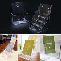 A5 카달로그꽂이 아크릴홀더 4종 문서홀더 카탈로그홀더 아크릴스탠드, 2단