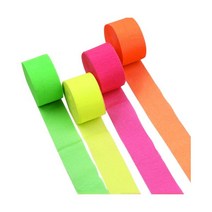 NICROLANDEE Blacklight Party Decorations - 4 Rolls Glow Crepe Paper Fluorescent192062