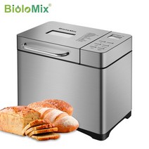 가정용 반죽기 발효기 Biolomix-스테인레스 스틸 1KG 19-in-1 자동 빵 제조기 650W 프로그래밍 가능한 3, 02 UK