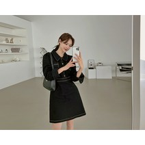 [5천장 돌파✨][무료배송] 체르튼 스티치 밴딩 원피스
