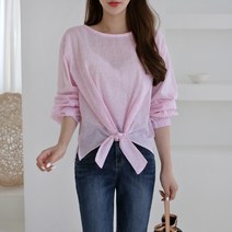 수키 줄지매듭블라우스 1035690