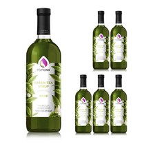 포모나 녹차시럽 1000ml 6개(1박스), 단품