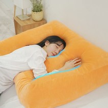 [미니멀룸] 찹쌀떡 피로회복 왕베개 (사각 대왕베개), 핑크