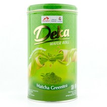 아시아푸드 데카 와퍼롤 마차 그린티 DEKA WAFER ROLL MATCHA GREEN TEA, 300g, 1개