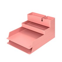 누사인 델리 누사인 데스크 오거나이저 5종6개 세트(데스크 수납 정리대 세트), 누사인 오거나이저5종6개세트(핑크)