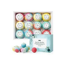배쓰 밤 for 여성 12pcs 핸드메이드 Natural 기프트 세트 Fizzies Rela...