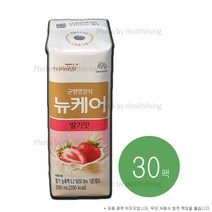 뉴케어 딸기맛 200mlx30팩 ***빨대형*** KF94마스크 1매 증정, 30팩, 200ml