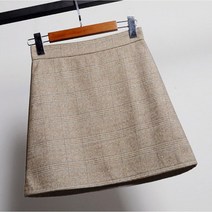 네추럴 무드 a라인 체크 미니 스커트 CSK1156