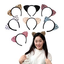 아이케이 뉴호피 헤어밴드 동물귀 봉제 놀이공원 할로윈 파티, 뉴호피 헤어밴드(얼룩)