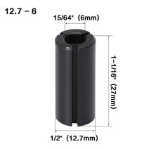 라우터 비트 바닥 청소 6mm 생크 8-32mm 절단 직경 이중 플루트 카바이드 팁 청소 바닥 라우터 비트 목공 커터, 12.7mm - 6mm