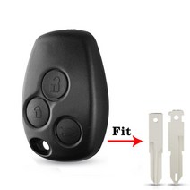 자동차자키 KEYYOU리모트 키 셸 3 버튼 자동차 알람 케이스 르노 로건 산데로 클리오 플루언스 비바로 마스터 교통, [02], 02 Model 2 2.5mm9.5mm