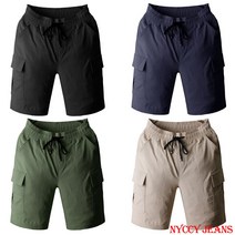 니키진 인절미 스판 카고 밴딩 반바지 팬츠 IN0271