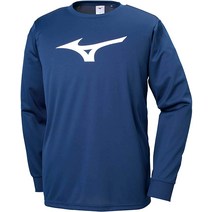 [미즈노 남성 운동복] 트레이닝복 티셔츠 긴팔 긴팔 스탠다드 흡한속건 32MA9145