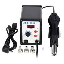 뜨거운 공기 총 2 in 1 납땜 스테이션 700w 110v 220v bga rework smd smt 용접 수리 도구 열 총 led 디지털 솔더 jcd 858d, 858일, 220v EU 플러그