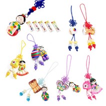 매듭 핸드폰 고리 l 전통인형 폰줄 휴대폰 외국인선물, ., 07. 미인 자석 연꽃