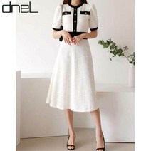 드넬 드넬 넬배색반팔원피스DWO31035A