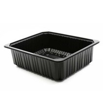 맛을담는용기 맛을 담는 튼튼한 실링용기 PC-23197 - 검정 400개 / 엔터팩 큐담호환 PP용기 두꺼운실링용기 팩클리어, 1개