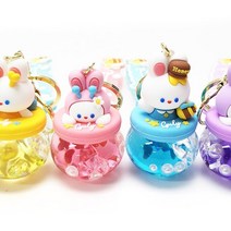 ForU777 핸드메이드 워터볼 하드 책갈피 키링 수공예키링 핸드메이드키링 제작키링 워터, 옐로우