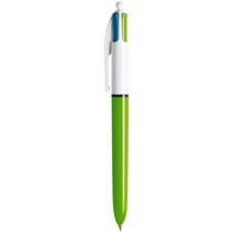 BIC 4컬러 패션 멀티볼펜 낱개, 그린