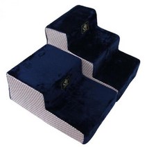 충격흡수 반려동물스텝퍼 심플 강아지발판 저렴 반려견소파계단 삼각형네이비3단, 상세페이지 참조