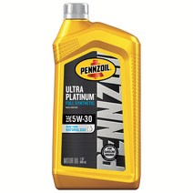 펜조일 울트라 플래티늄 5W-30 100% 합성유 엔진오일 945ml x 6팩 Pennzoil Ultra Platinum Full Synthetic 5W-30 (6 Quart), 6개