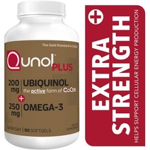 코큐텐 Qunol Plus Ubiquinol Coq10 200mg 90 Count, 상세내용 참조, 1개