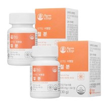 철분 제 유산균 배양물 추출 자연 유래 식물성 비헴철 함유 가임기 여성 예비맘 임산부 출산 수유 첨가물 없는 필수 영양소 1일 권장량 보충, 60정, 2통