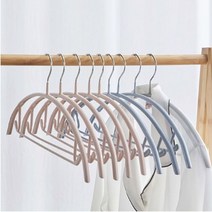 PVC 논슬립 슬림 옷걸이 5P /미끄럼방지/코팅옷걸이, 스카이