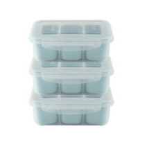 나누담 밀프랩 직사각 3칸 도시락통 세트 하늘색 1100ml, 2세트, 도시락통 3p
