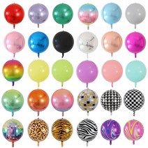 테니스 공 볼 연습 용품 연습구 시합구 20pcs 로즈 골드 실버 4d 대형 라운드 구 모양의 호일 풍선 베이비 샤워 웨딩 생일 파티 장식 기, 없음, 30인치