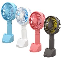 캔디팬 핸디형 휴대용 거치대 선풍기, 스카이블루
