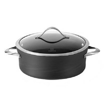Calphalon 컨템포러리 경질 아노다이징 알루미늄 논스틱 조리기구 소스 포트 5쿼트 블랙