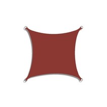420D 폴리에스테르 그늘막 항해 방수 사각형 정원 캐노피 파티오 풀 차양 캠핑 천막 햇빛 차단용, [01] accessories4, [06] Rust red